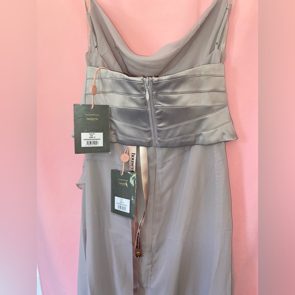 Alexandria w/ Corset House of CB Dress Vienne Lavender Gray Flowy Purple Medium - Picture 6 of 17